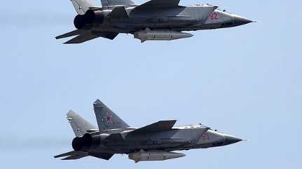  MiG-31K fighter jets with hypersonic Kinzhal missiles