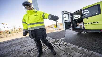 staff collects the last COVID-19 PCR tests in Sweden