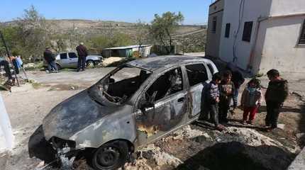  Palestine cars vandalised by settlers