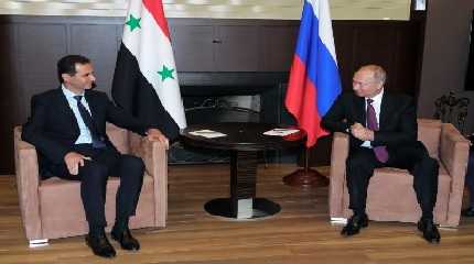 Bashar al-Assad with Vladimir Putin