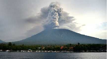 Volcano erupt