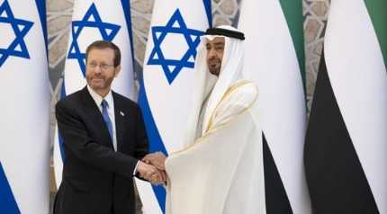 Isaac Herzog n Sheikh Mohamed bin Zayed Al Nahyan