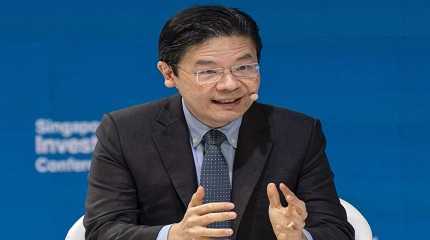 Singapore's Finance Minister Lawrence Wong