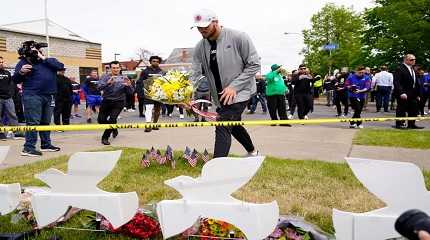 Josh Allen visits the scene