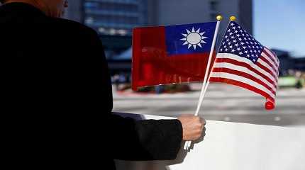 Taiwan, US Flags