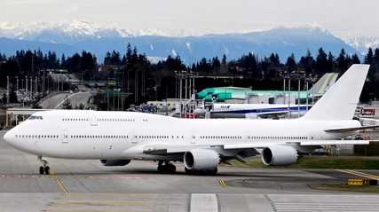 Egypt president's Boeing 747-8i aircraft