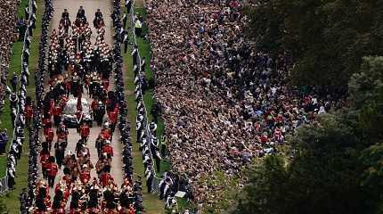 Queen Elizabeth II mourned