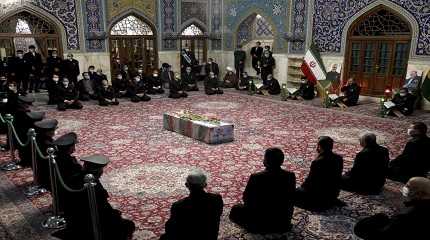 coffin of Iranian scientist Mohsen Fakhrizadeh