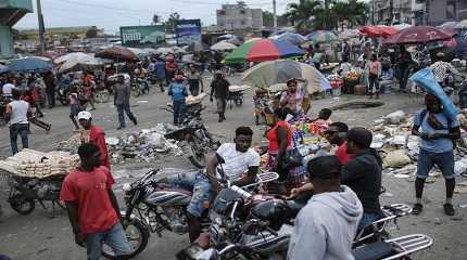 Haiti Protest strike