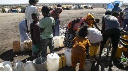 Ethiopian refugees from Tigray region 