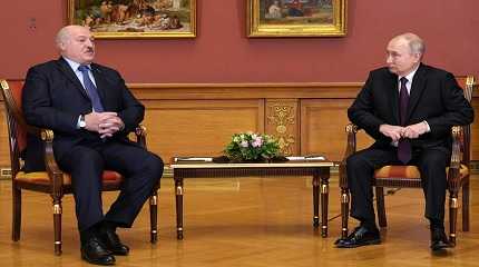 Alexander Lukashenko and Vladimir Putin