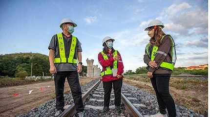 China-Thailand railway in Nakhon Ratchasima