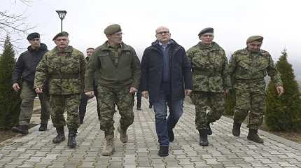 Milos Vucevic speaks with Serbian army