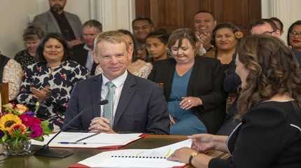 Chris Hipkins was sworn