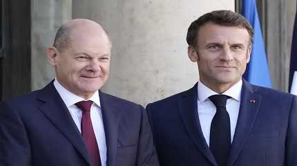 Emmanuel Macron and Olaf Scholz