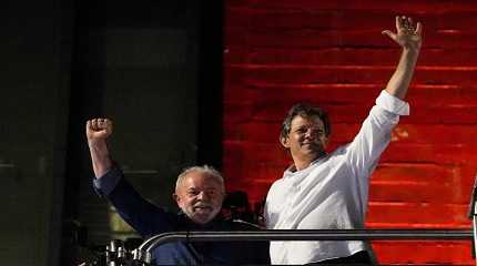 Luiz Inacio Lula da Silva and Fernando Haddad