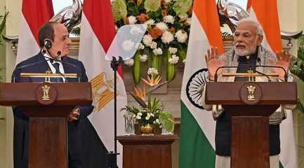 Narendra Modi n Abdel Fattah al-Sisi