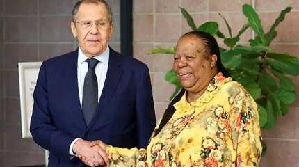 Sergei Lavrov and Naledi Pandor