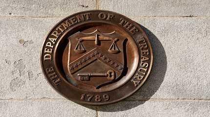 bronze seal for the Department of the Treasury