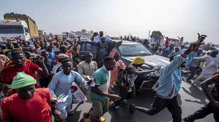 final election campaign rally in Kano Nigeria