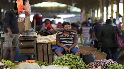 vender waits for customers