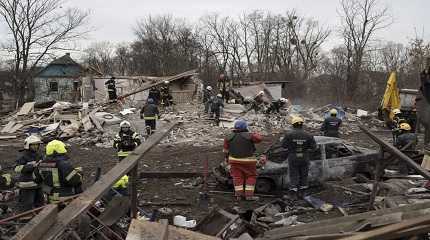 destroyed house