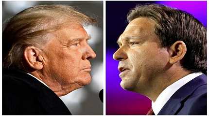 Donald Trump and Ron DeSantis