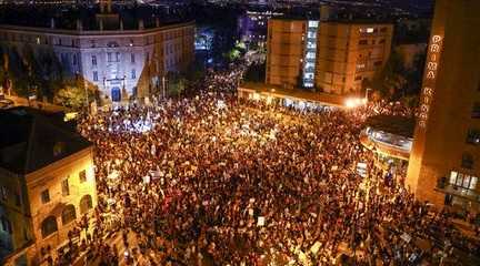 Israeli protesters against Netanyahu