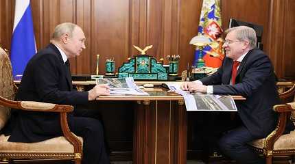 Vladimir Putin and Vitaly Savelyev