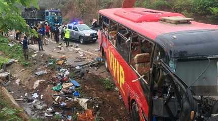 bus-truck collision