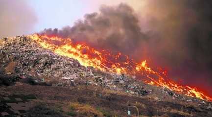 landfill fire