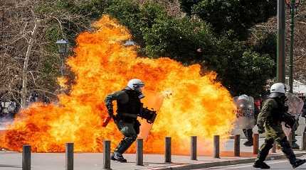 protest in Athens