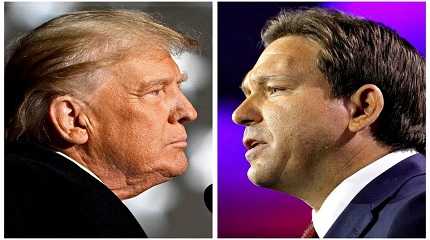 Donald Trump and Ron DeSantis