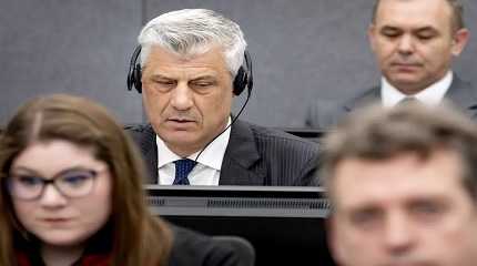 Former Kosovo president Hashim Thaci