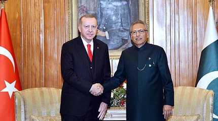 President Dr Arif Alvi and Tayyip Erdogan