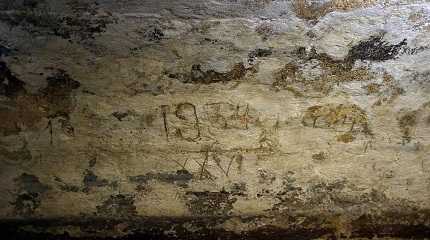 Roman galleries under downtown  in Lisbon