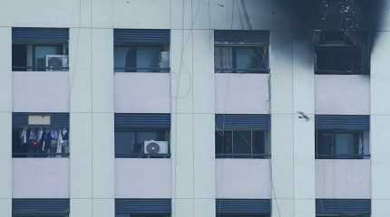 apartment fire in Dubai