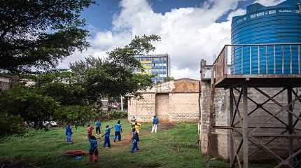 Kungfu practitioners practice in Kiambu