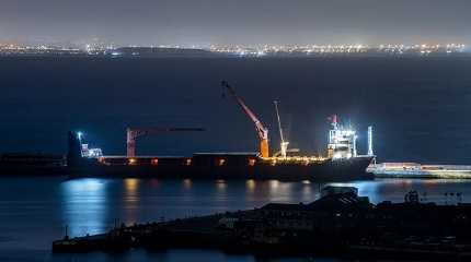 Russian vessel Lady R is docked at the Simon's Town Naval Basel