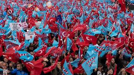 Supporters of Kemal Kilicdaroglu