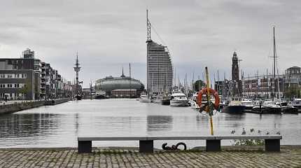 yacht harbor in Bremerhaven