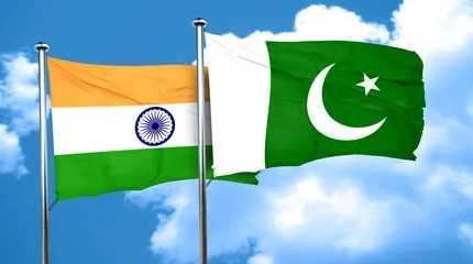 India Pakistan flags