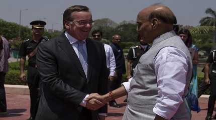 Rajnath Singh welcomes Boris Pistorius