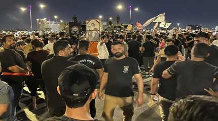 protesters in Baghdad