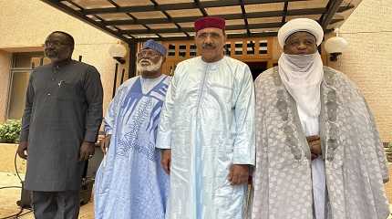  Mousa Tourey,Abdulsalami Abubakar, Mohamed Bazoum and Alhaji Muhammad Saad Abubakar 