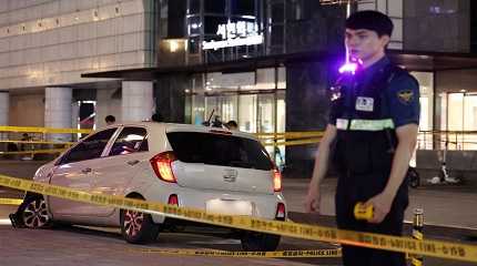 policeman in South Korea