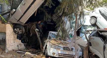 Flood wrekage in Libya