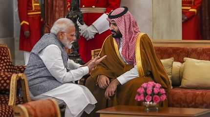 Narendra Modi n Mohammad bin Salman