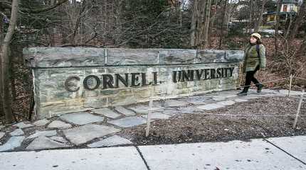 Cornell University sign