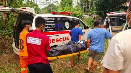 ambulance crash in Myanmar's